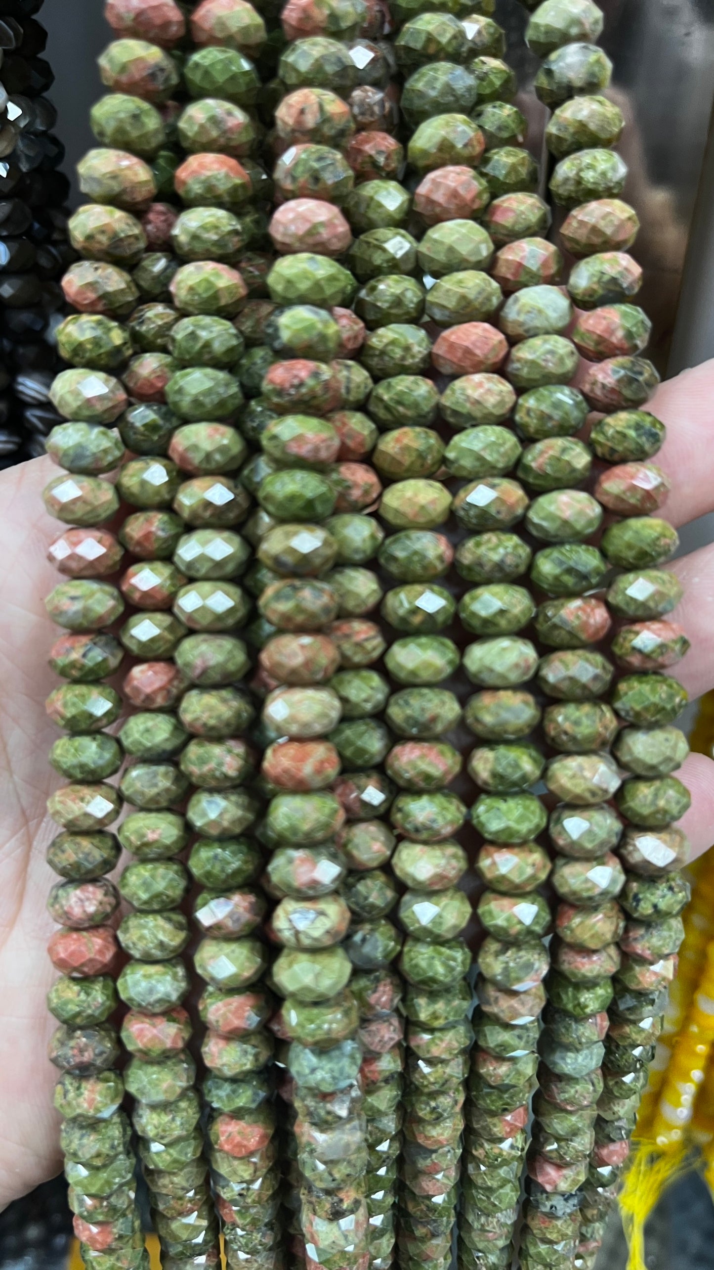 High Quality Faceted Natural Stone Beads