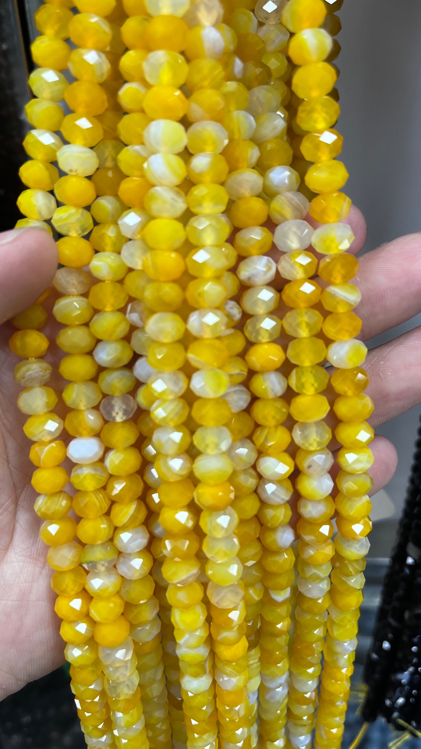 High Quality Faceted Natural Stone Beads