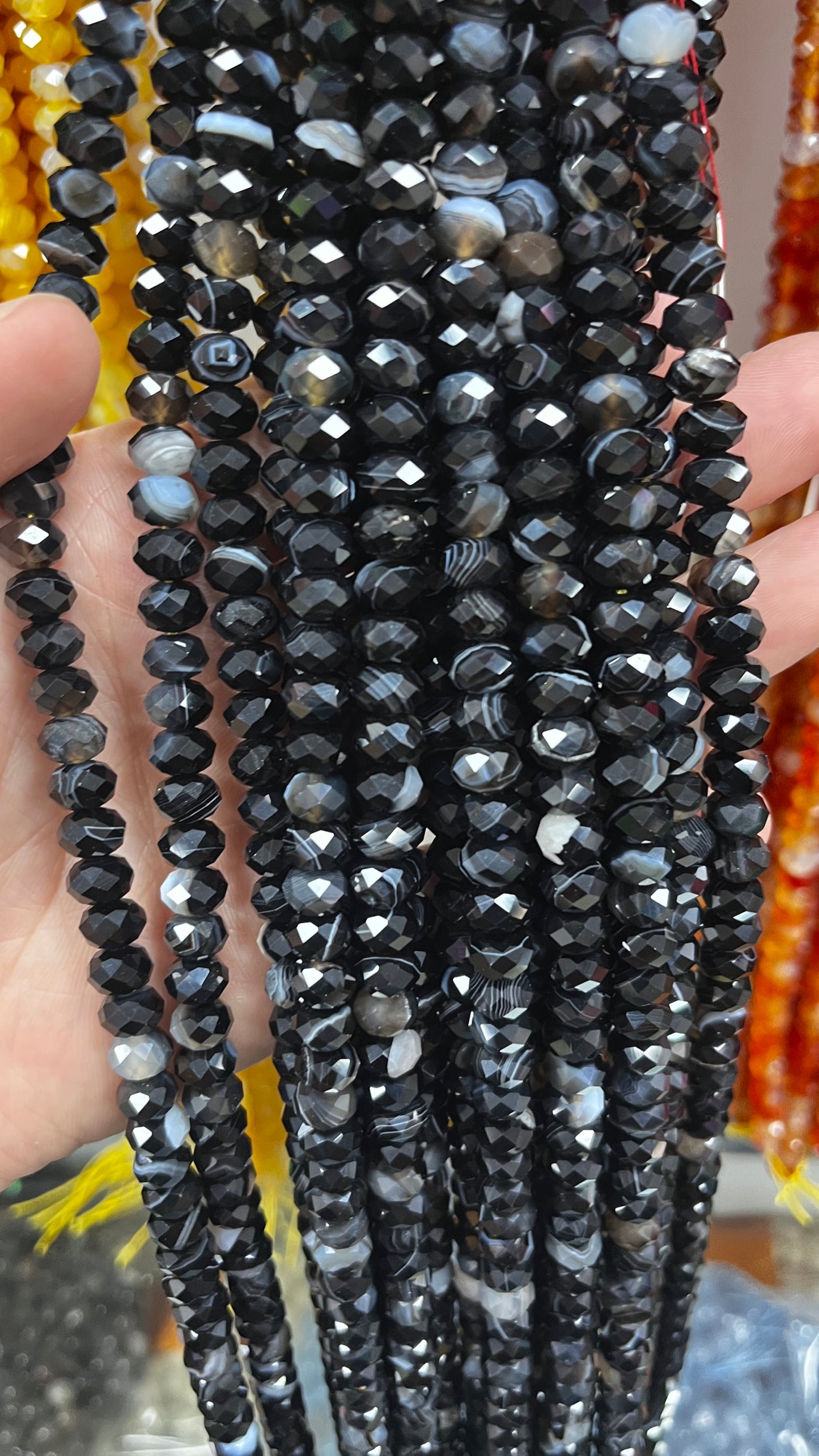 High Quality Faceted Natural Stone Beads