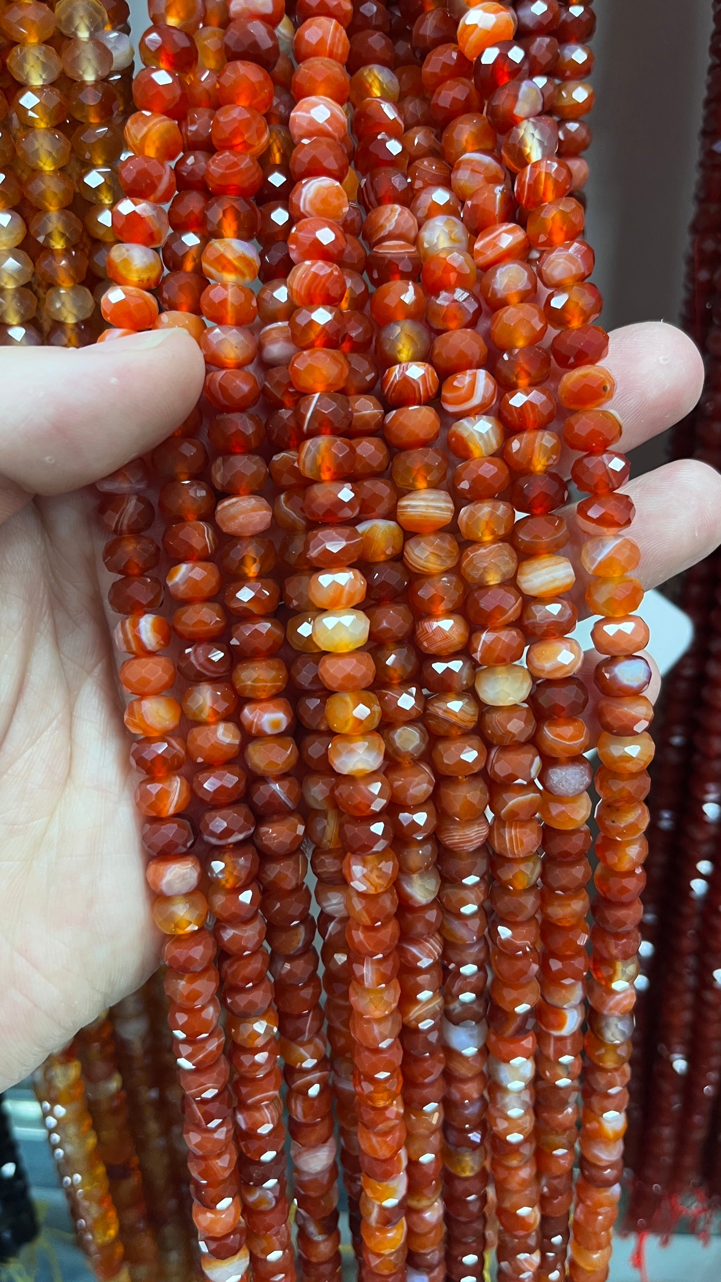 High Quality Faceted Natural Stone Beads