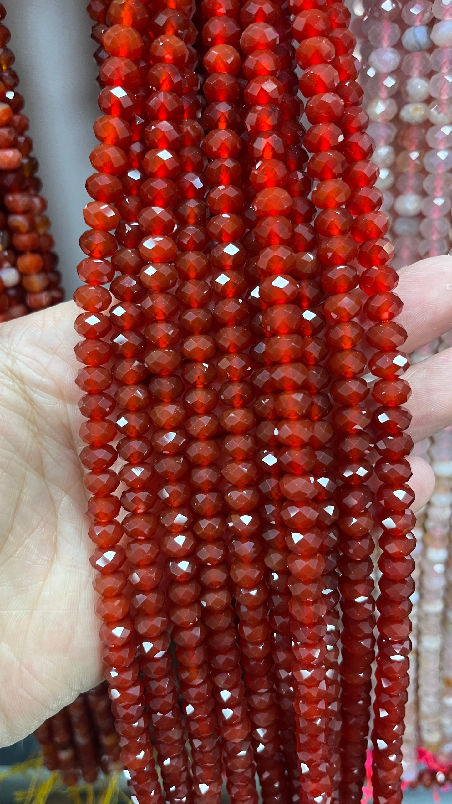 High Quality Faceted Natural Stone Beads