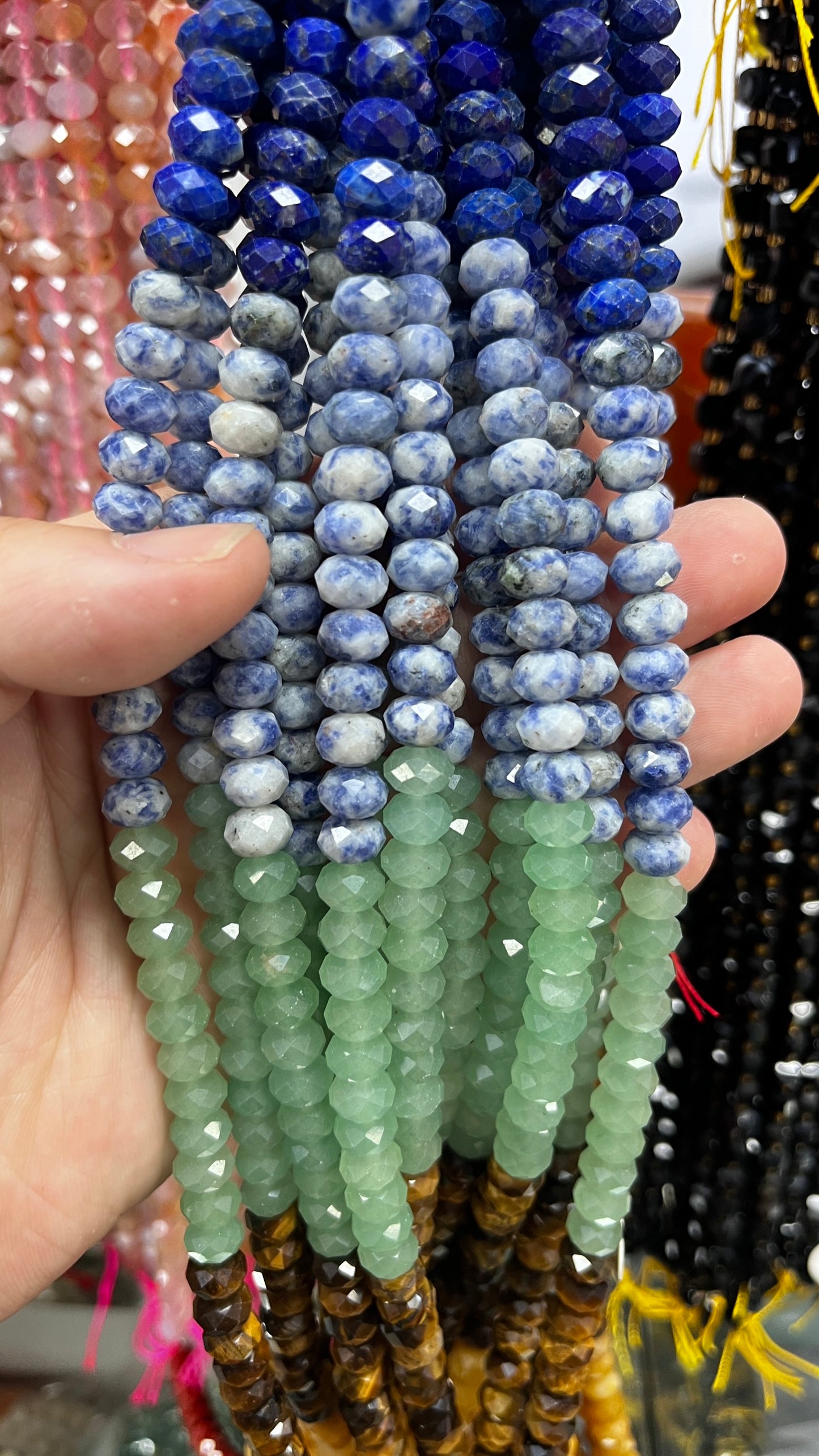 High Quality Faceted Natural Stone Beads