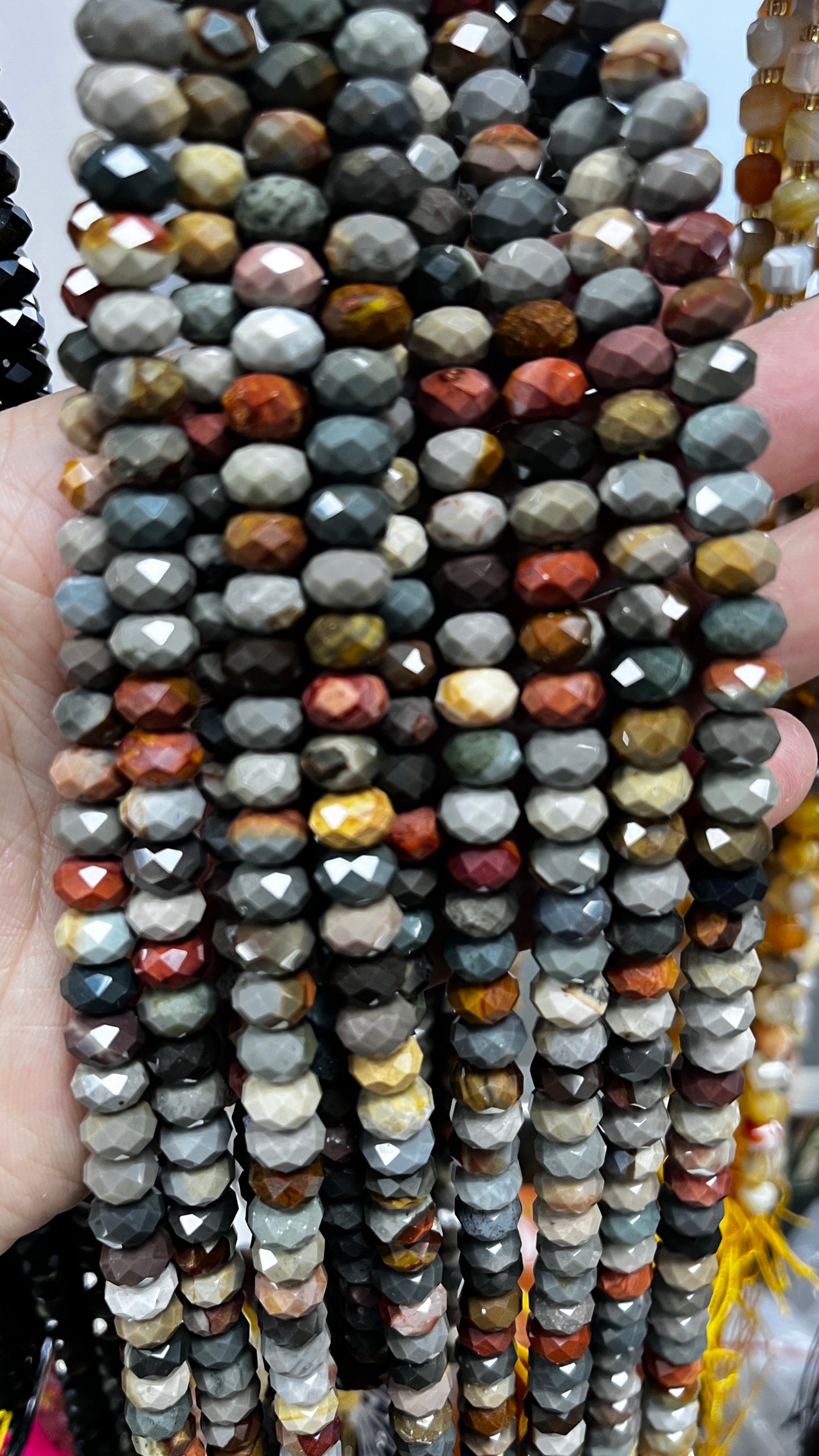 High Quality Faceted Natural Stone Beads