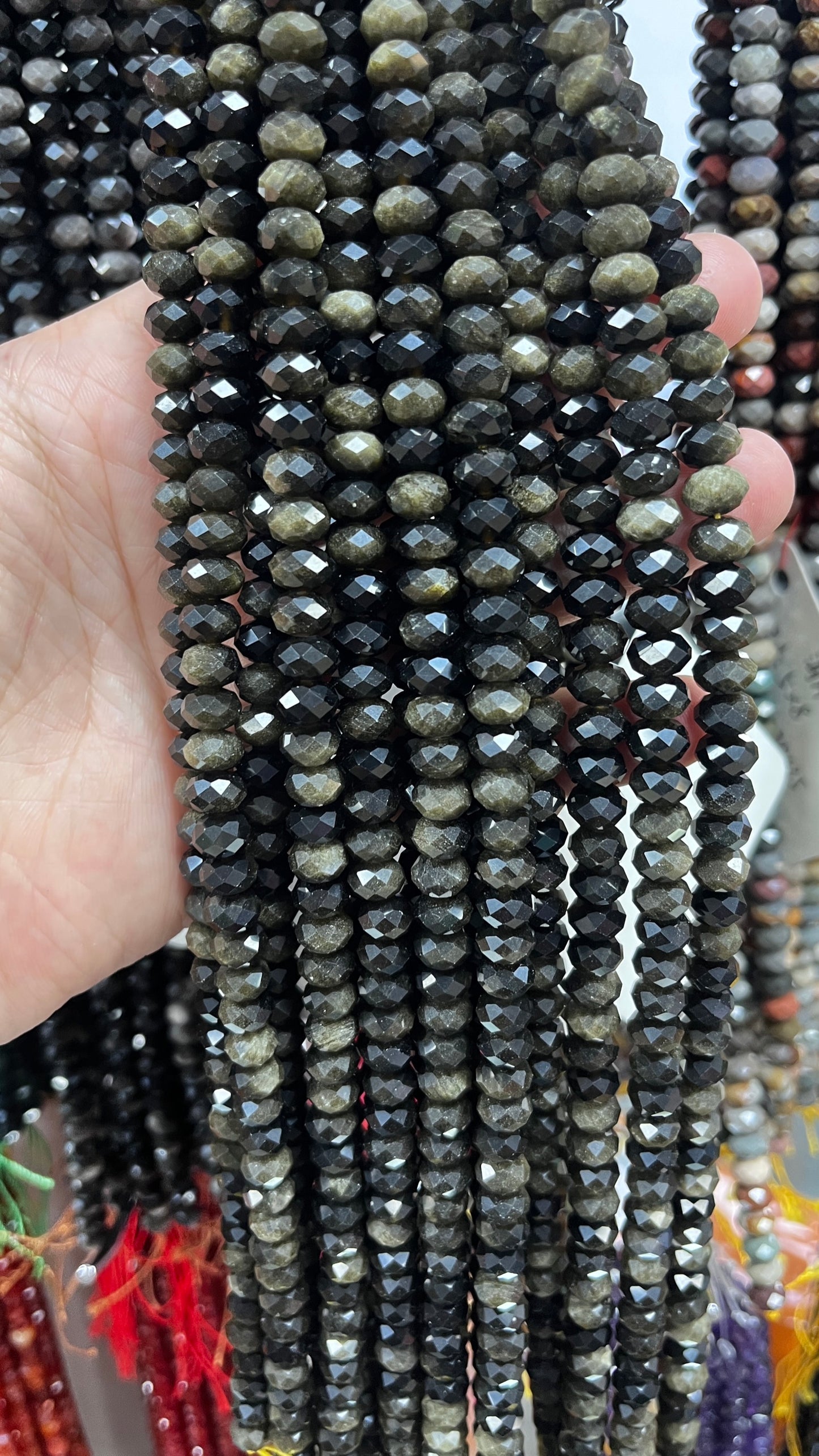 High Quality Faceted Natural Stone Beads