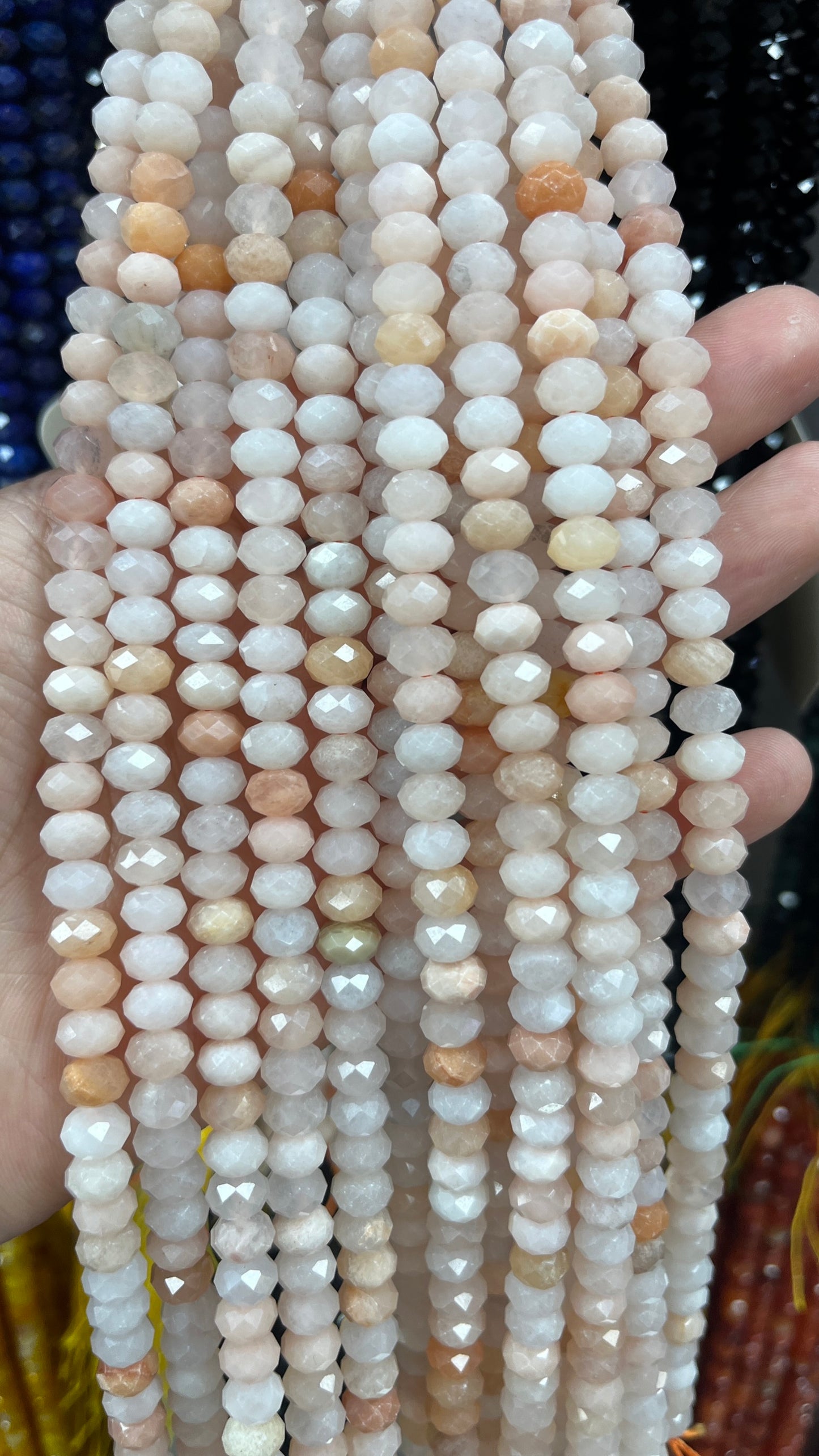 High Quality Faceted Natural Stone Beads