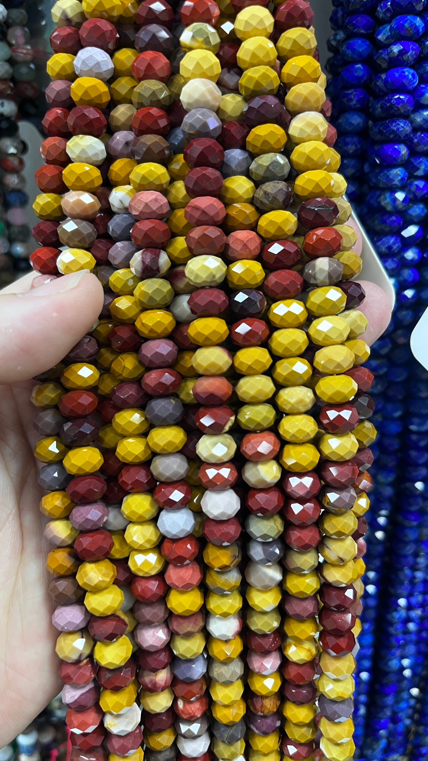 High Quality Faceted Natural Stone Beads