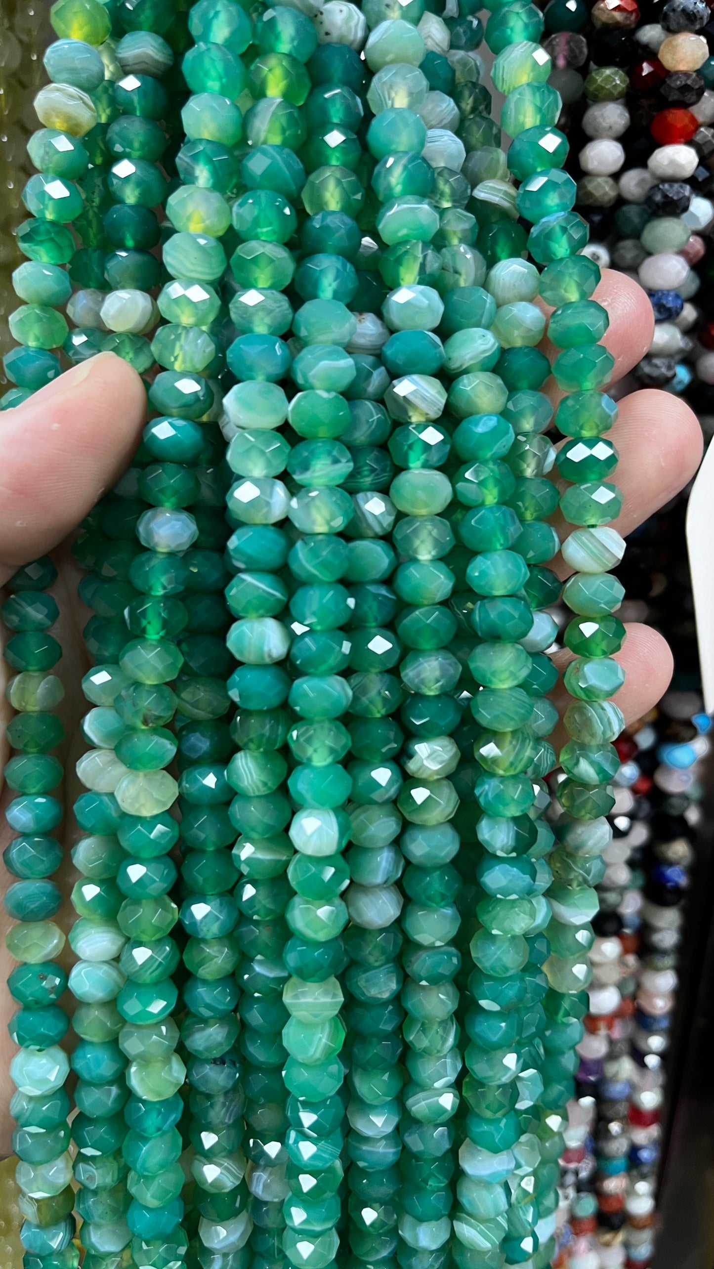 High Quality Faceted Natural Stone Beads
