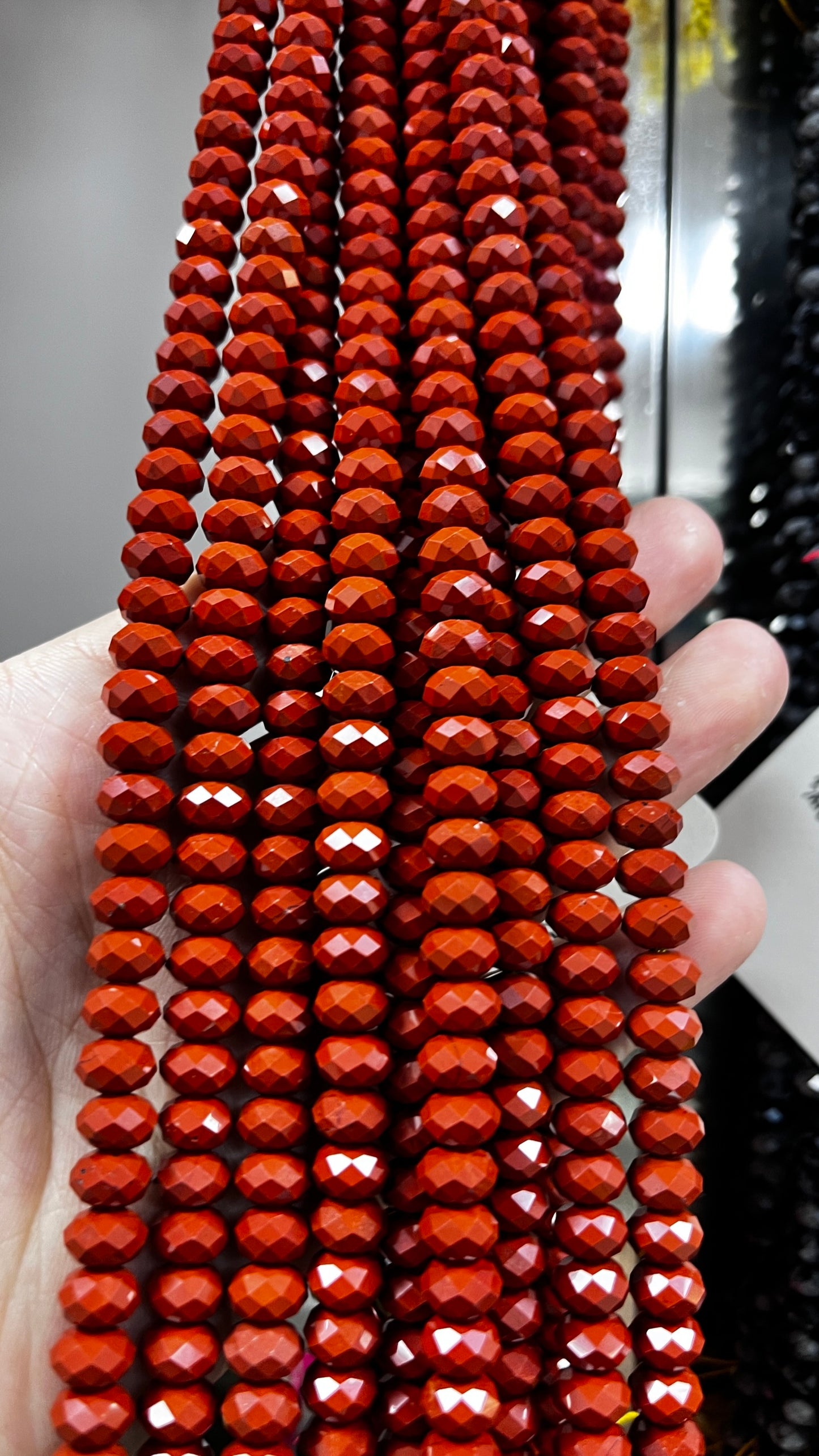 High Quality Faceted Natural Stone Beads