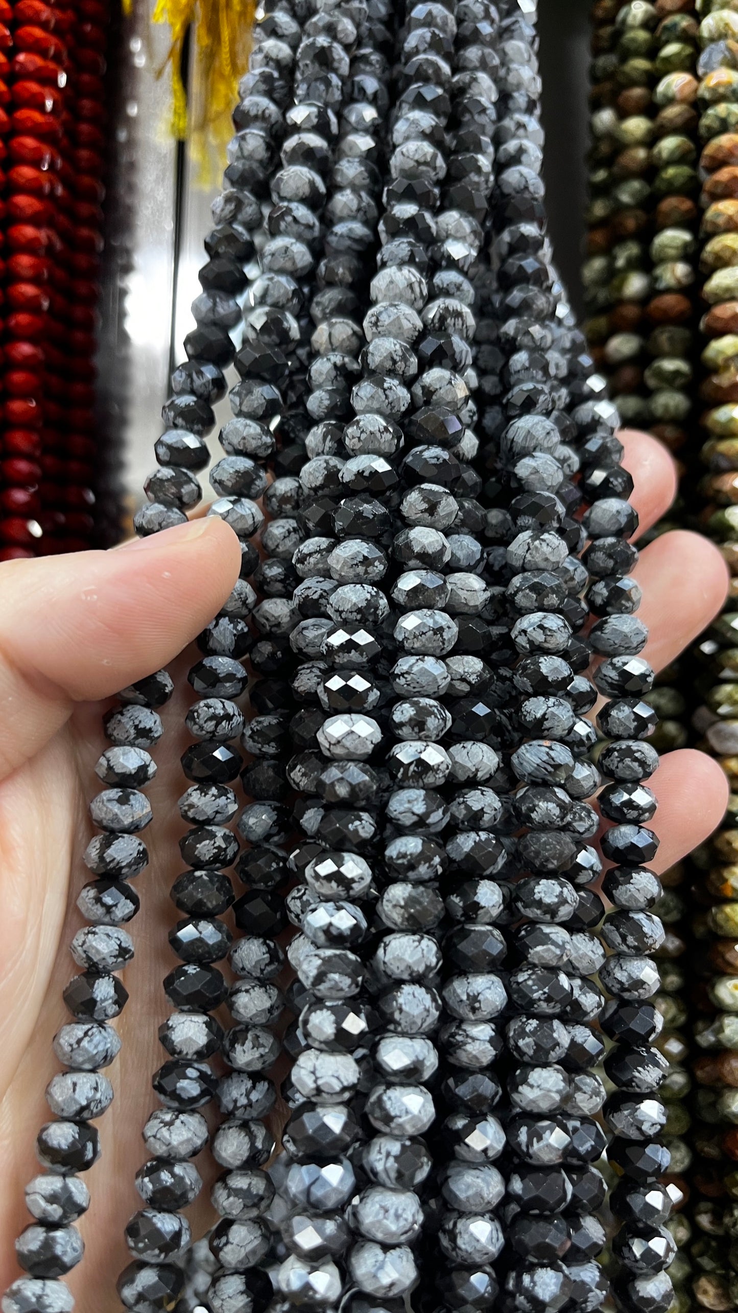 High Quality Faceted Natural Stone Beads