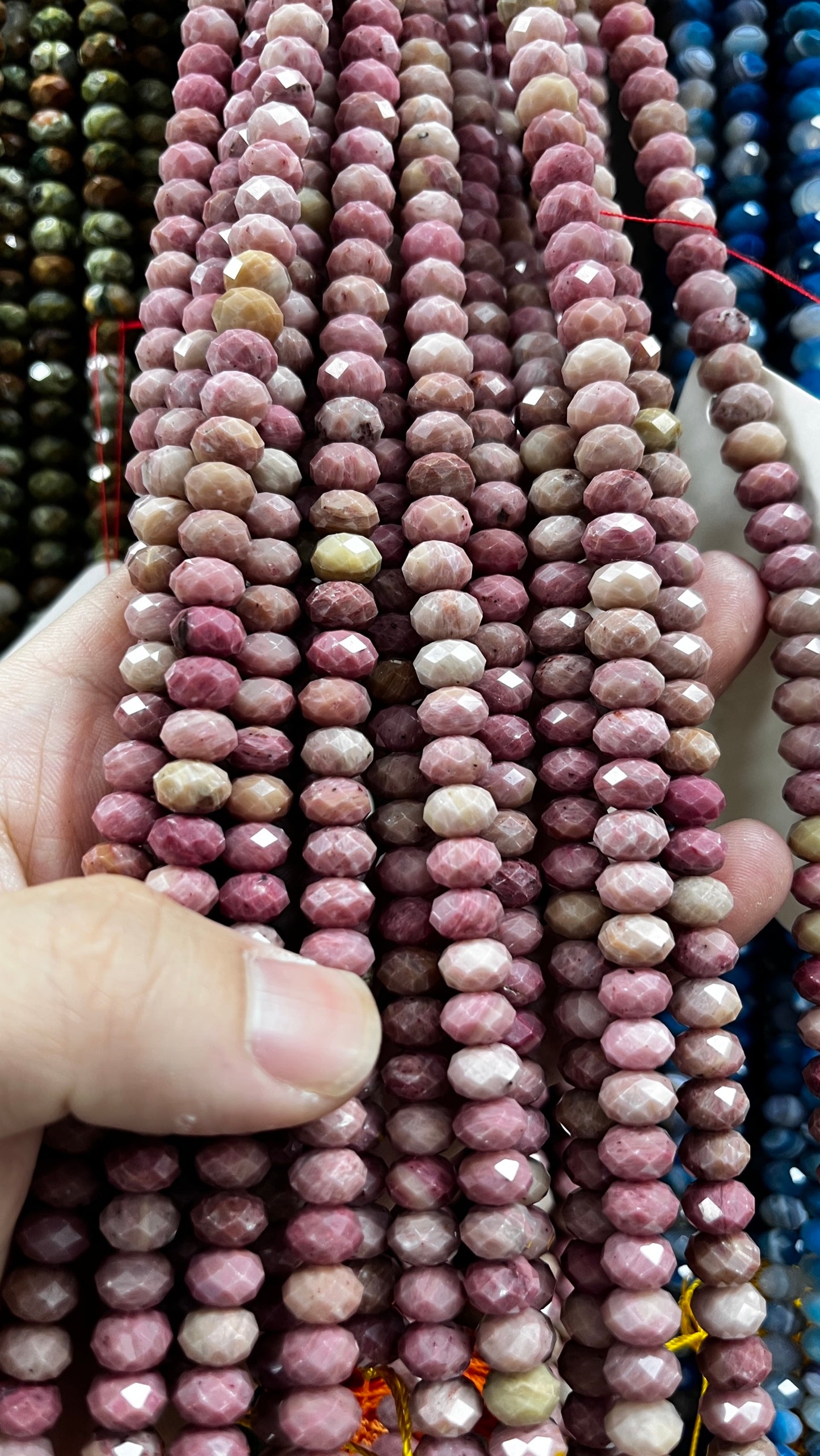 High Quality Faceted Natural Stone Beads