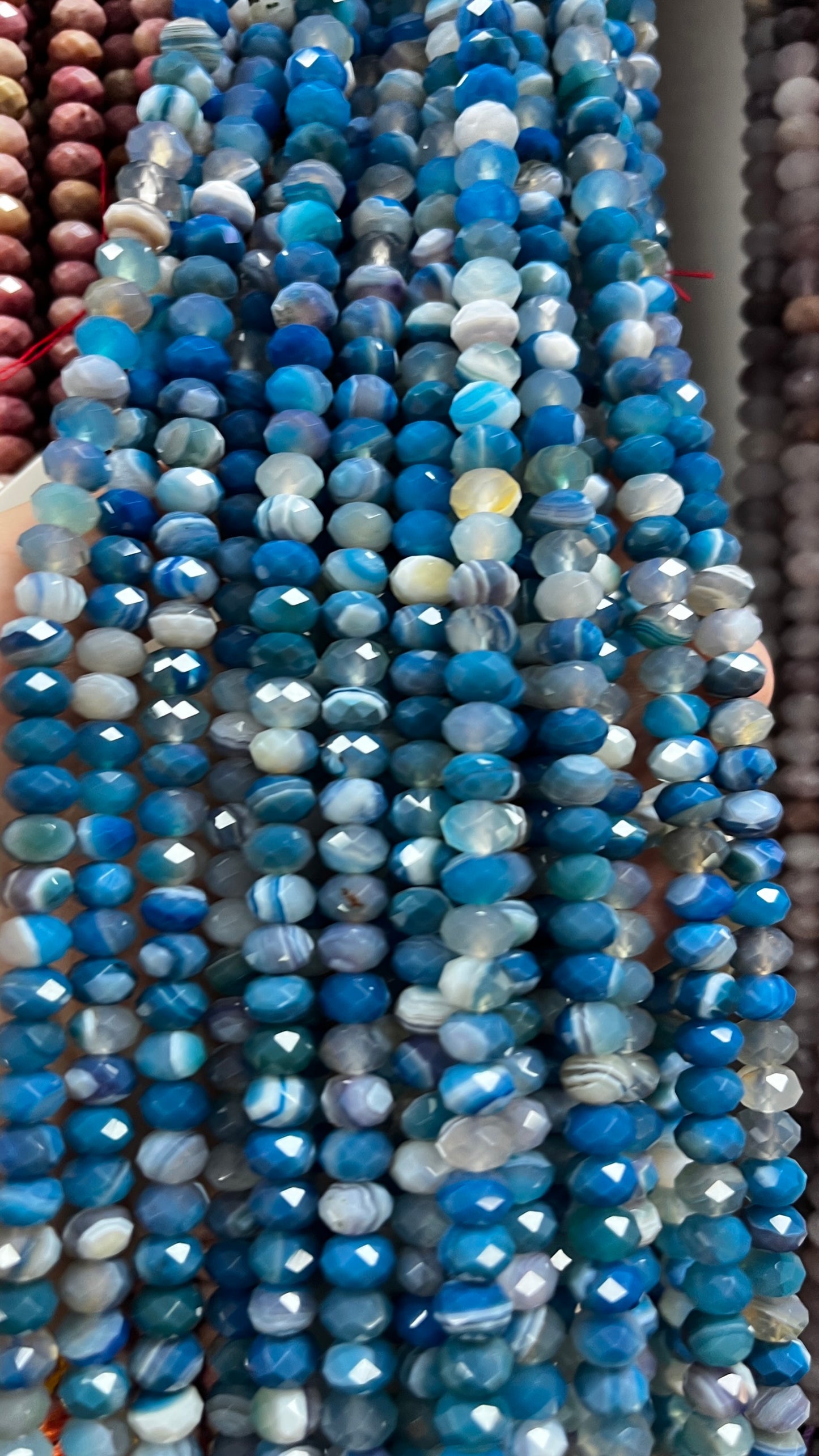 High Quality Faceted Natural Stone Beads
