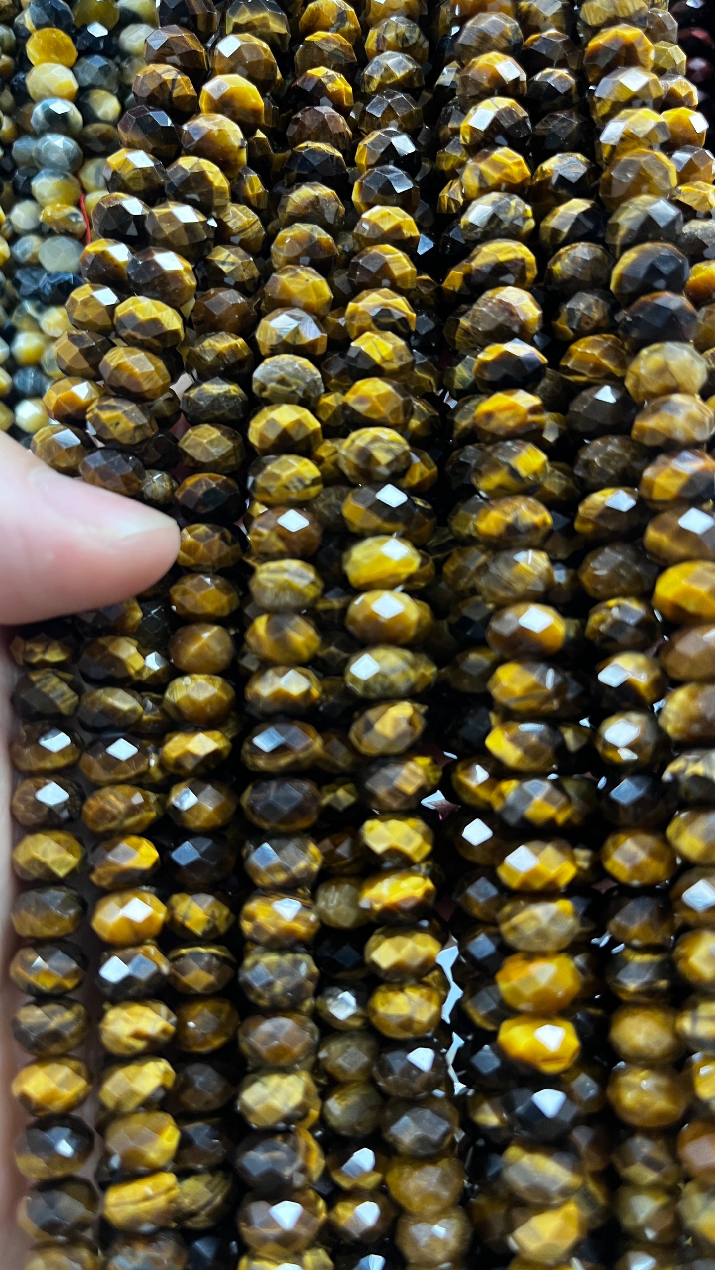 High Quality Faceted Natural Stone Beads