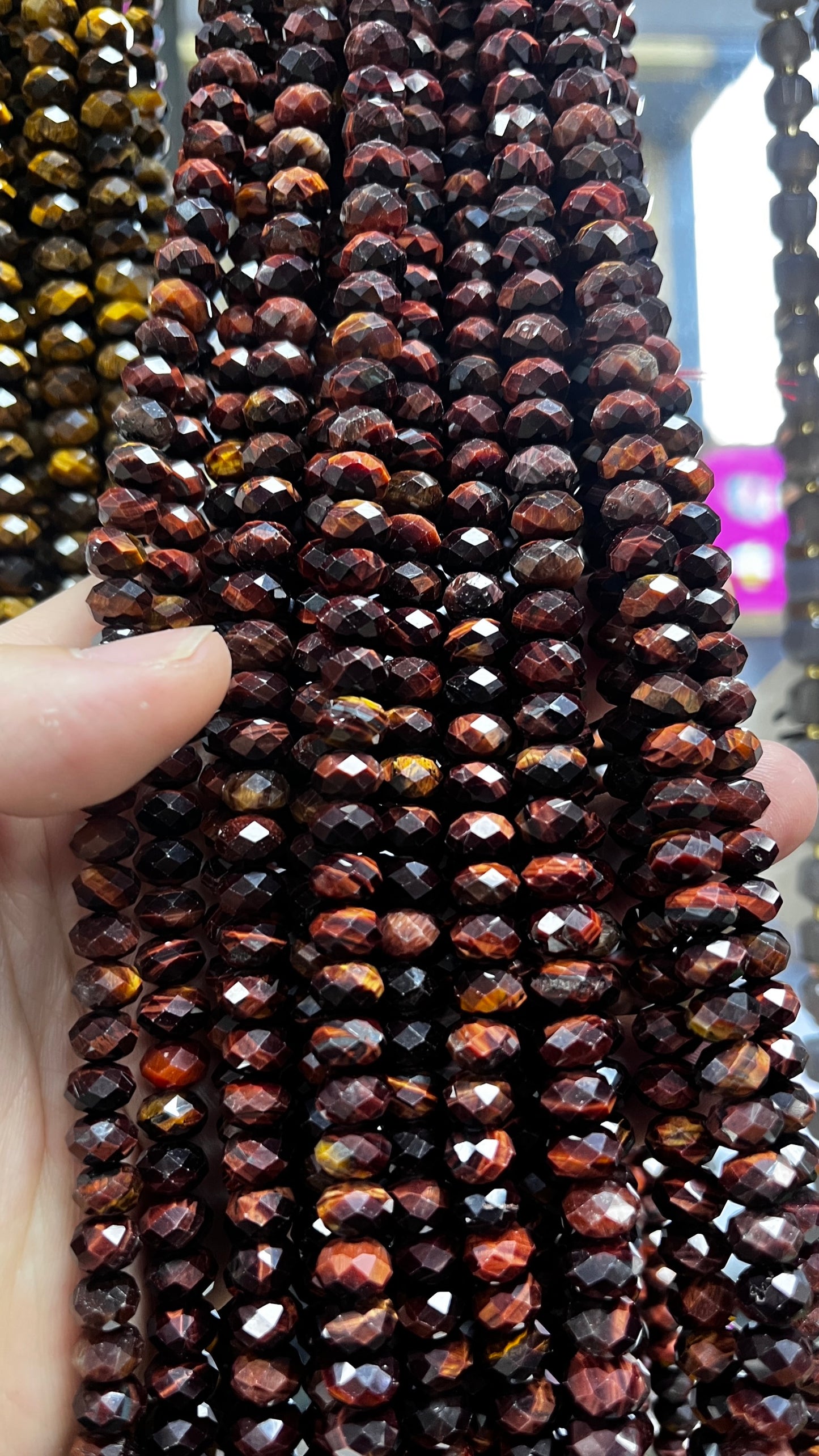 High Quality Faceted Natural Stone Beads